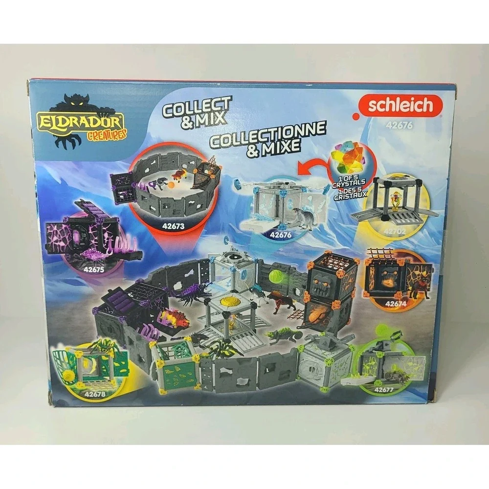 Schleich ELDRADOR Creatures BattleCave Ice Rat Mythical Action Playset- Fantasy